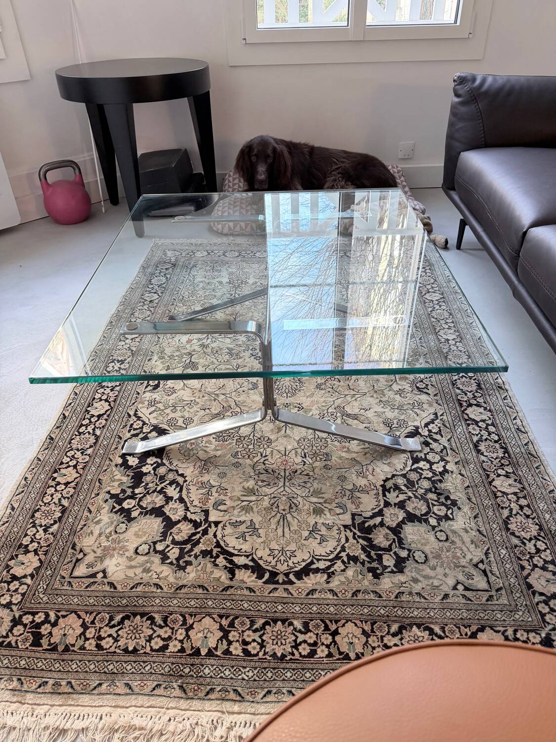 Tempered glass coffee table