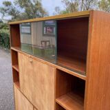 Scandinavian glass sideboard from the 60s