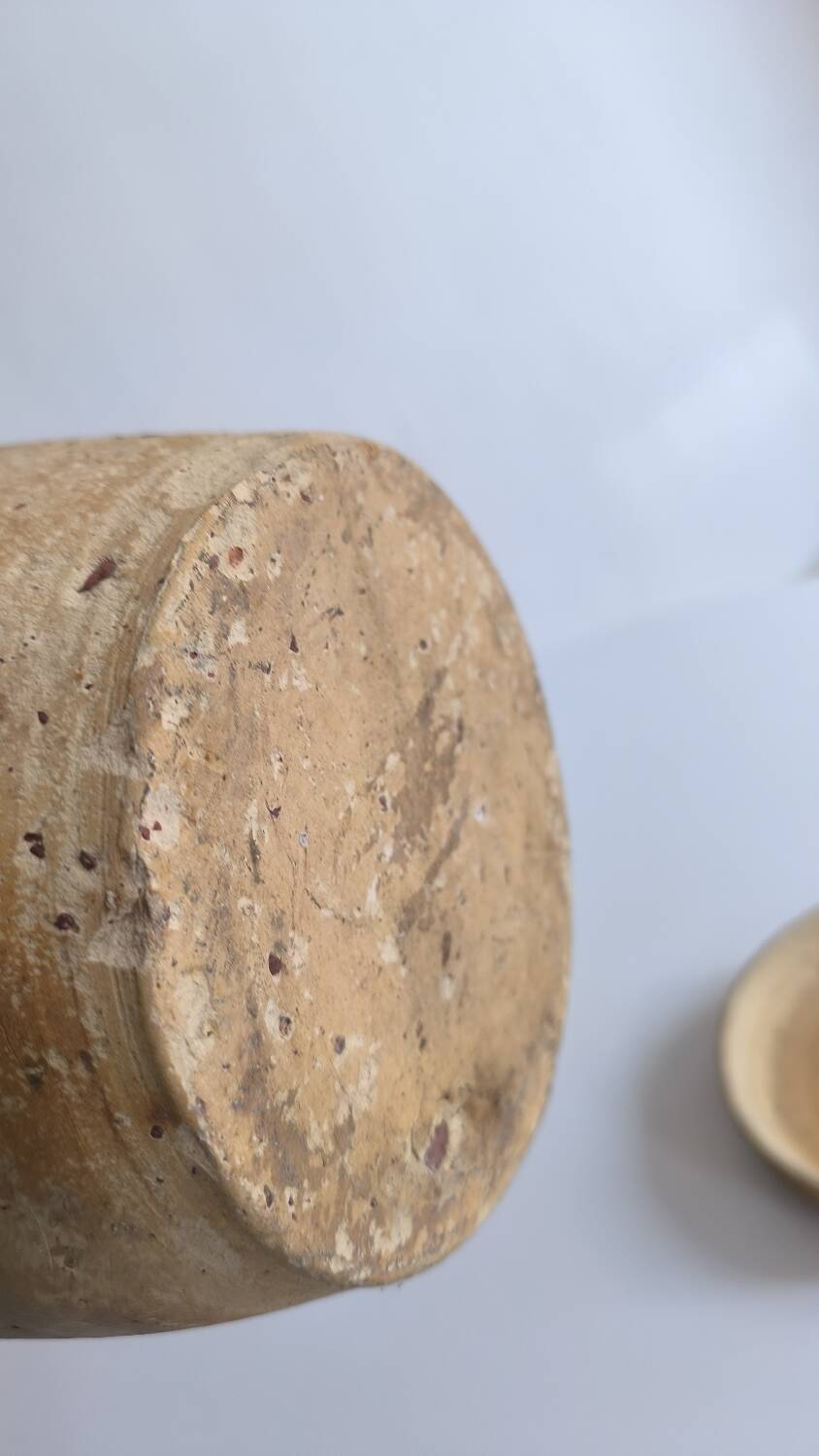 Pottery, old stoneware salt cellar