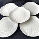 5 scallop shell-shaped plates in Limoges porcelain