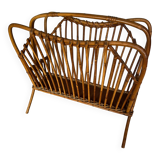 Rattan magazine rack