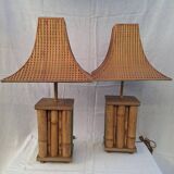 Paire de lampes pagode