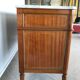 Commode de style Louis XVI en acajou , plateau en marbre blanc