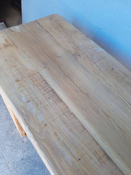 Workbench 120cm old solid wood