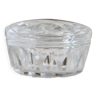 Vintage faceted glass candy/sugar bowl