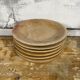 Serie de 7 assiettes en bois
