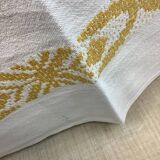 Vintage tablecloth and monogram napkins