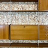 60s 70s teak string shelf module by Kajsa & Nils "Nisse" Strinning Sweden 60s