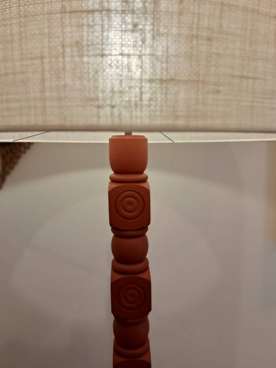 Vintage terracotta floor lamp