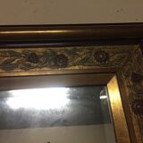Golden polychrome mirror