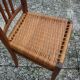 Renovated wicker-seated bistro chair