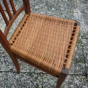Renovated wicker-seated bistro chair