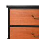 Small Scandinavian black lacquered chest of drawers from the 1950s