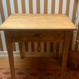 Solid wood desk, 1 drawer