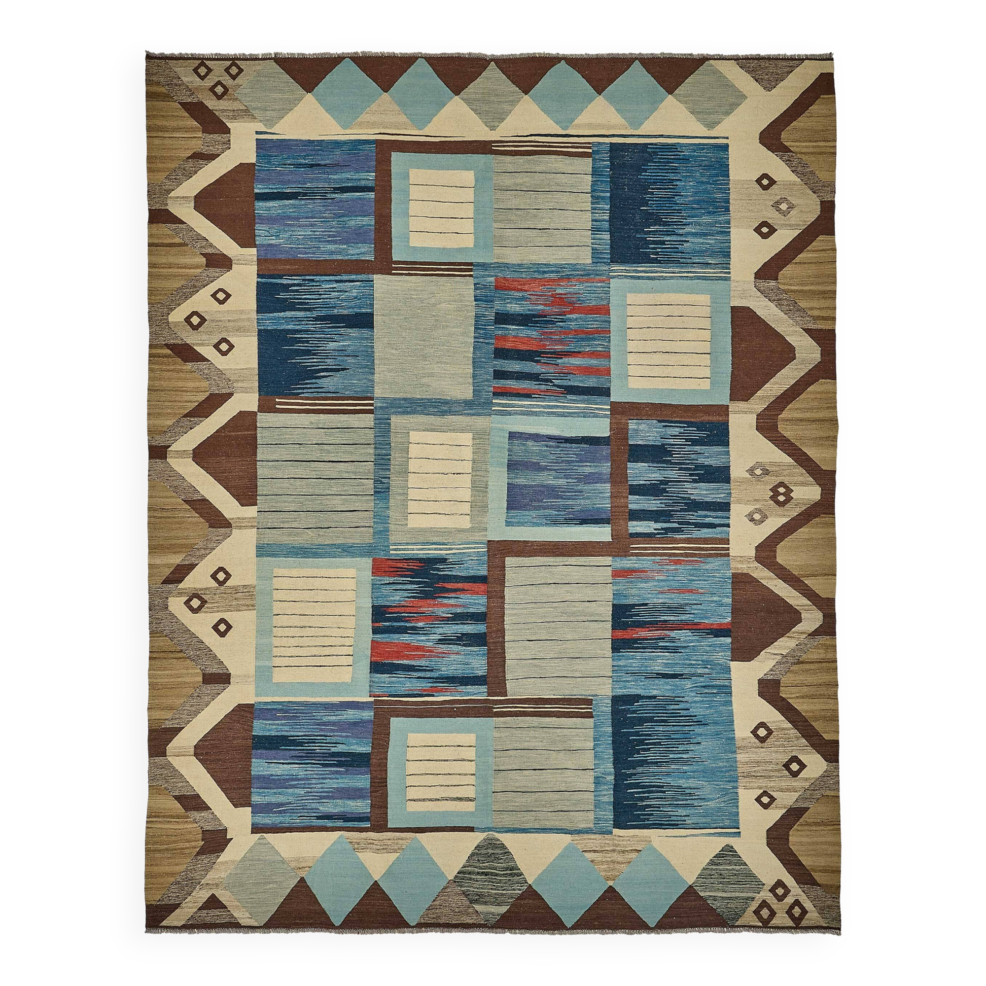 Contemporary Tribal Decorative Kilim 313 cm x 391 cm