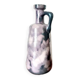 Vintage cracked ceramic bottle vase