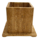 Cache-pot carré en travertin
