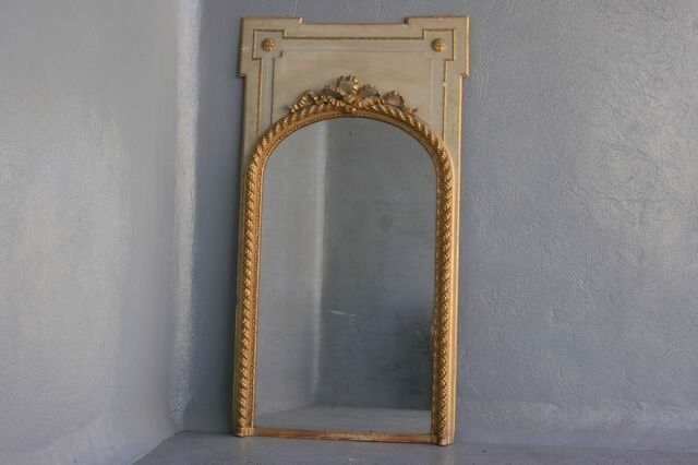 Style Louis XVI lacquer and gold XIX 86x168cm Pier