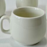Tasses à café en céramique blanche