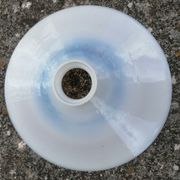 White opaline lampshade from the 1940s