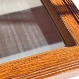 Art deco mirror 1920 wood and silver vintage