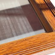 Art deco mirror 1920 wood and silver vintage
