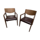 Pair of vintage Scandinavian style armchairs Natuzzi, Italy 1990s