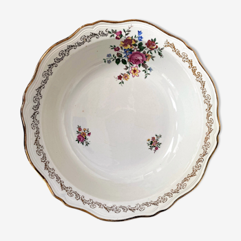 Plat creux légumier en demi-porcelaine L'amandinoise