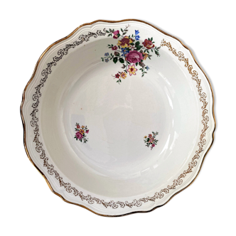 Plat creux légumier en demi-porcelaine L'amandinoise