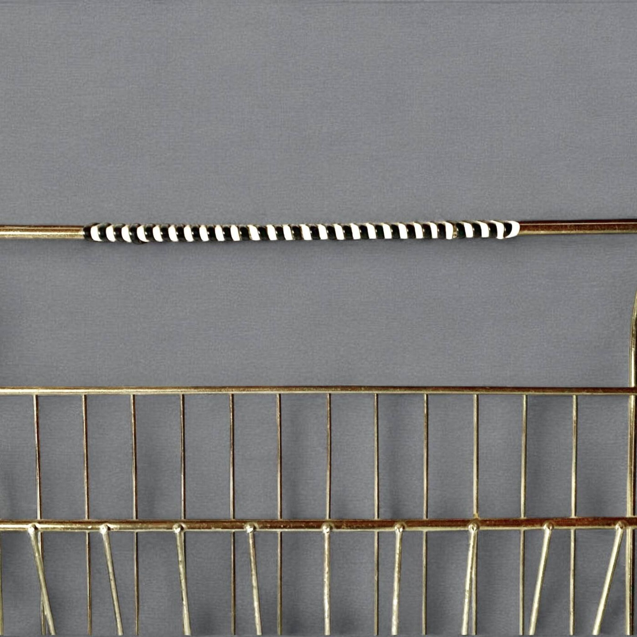 50s magazine rack in brass and scoubidou