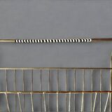 50s magazine rack in brass and scoubidou