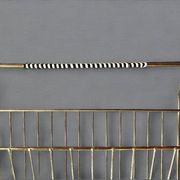 50s magazine rack in brass and scoubidou