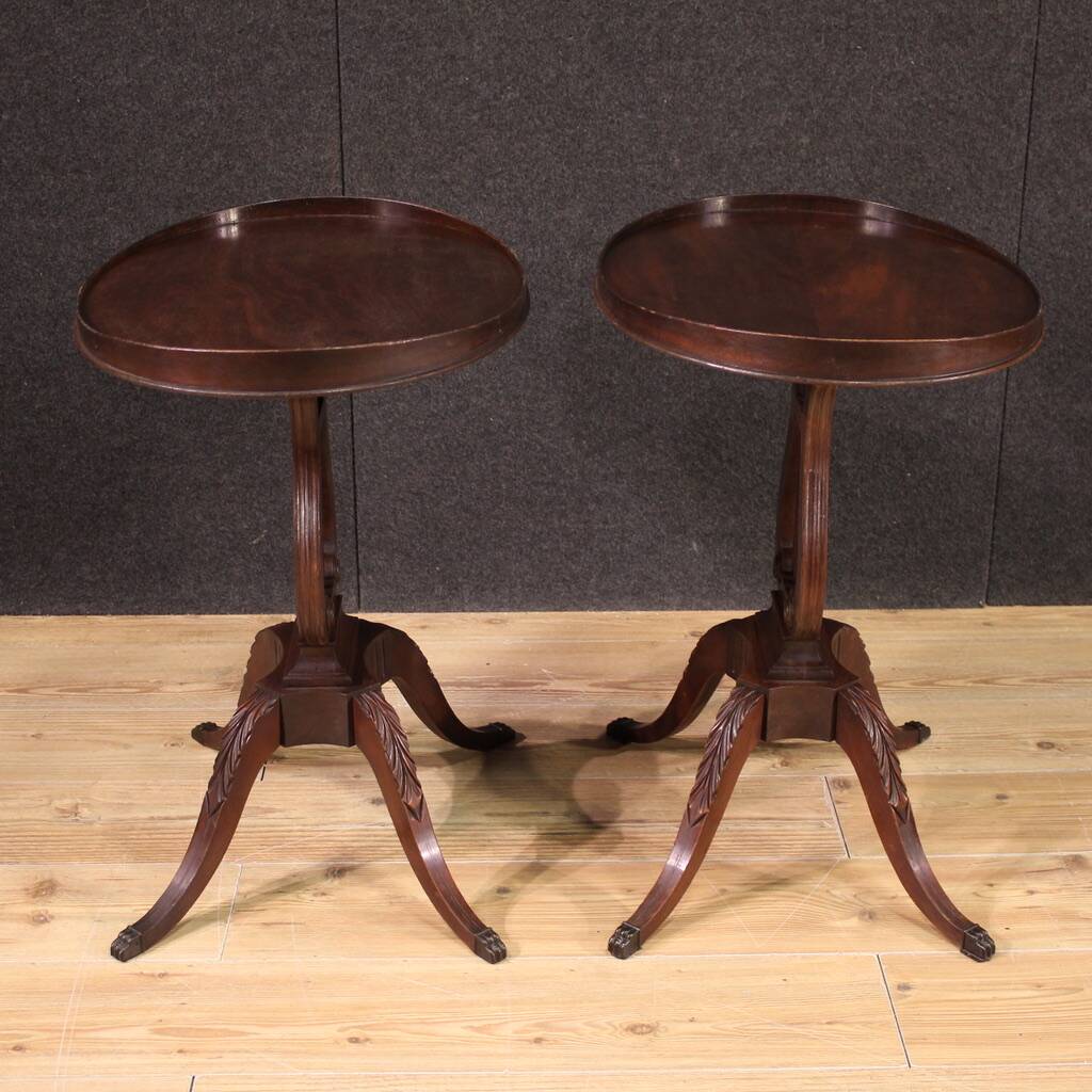Pair of 20th century English side tables
