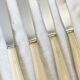 6 vintage Bakelite ivory knives France
