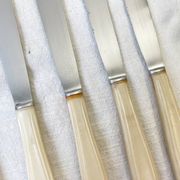 6 vintage Bakelite ivory knives France