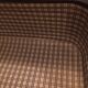 Antique vintage black upholstered vintage suitcase