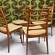 Lot of 4 Scandinavian chairs from the 1970s.