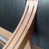 Early 20th-century solid oak bench