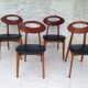 Set of 4 vintage chairs by Roger Landault for the Sentou House