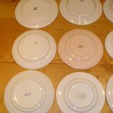Set of 12 different flat plates