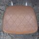 Lot de 8 chaises vintage en skai marron