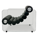 Hyaline leather and glass armchair by Fabio Lenci for Comfortline Italy 196.