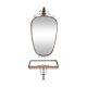 Mirror set and wall lamp in gold metal by deknudt, 1960s