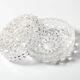 Mid-Century Crystal Bonbon Jar: Vintage Glass Jewelry Box, Italy 1970s