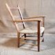 Antique country mulched armchair