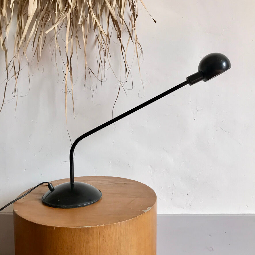 Vintage gallows desk lamp in black metal