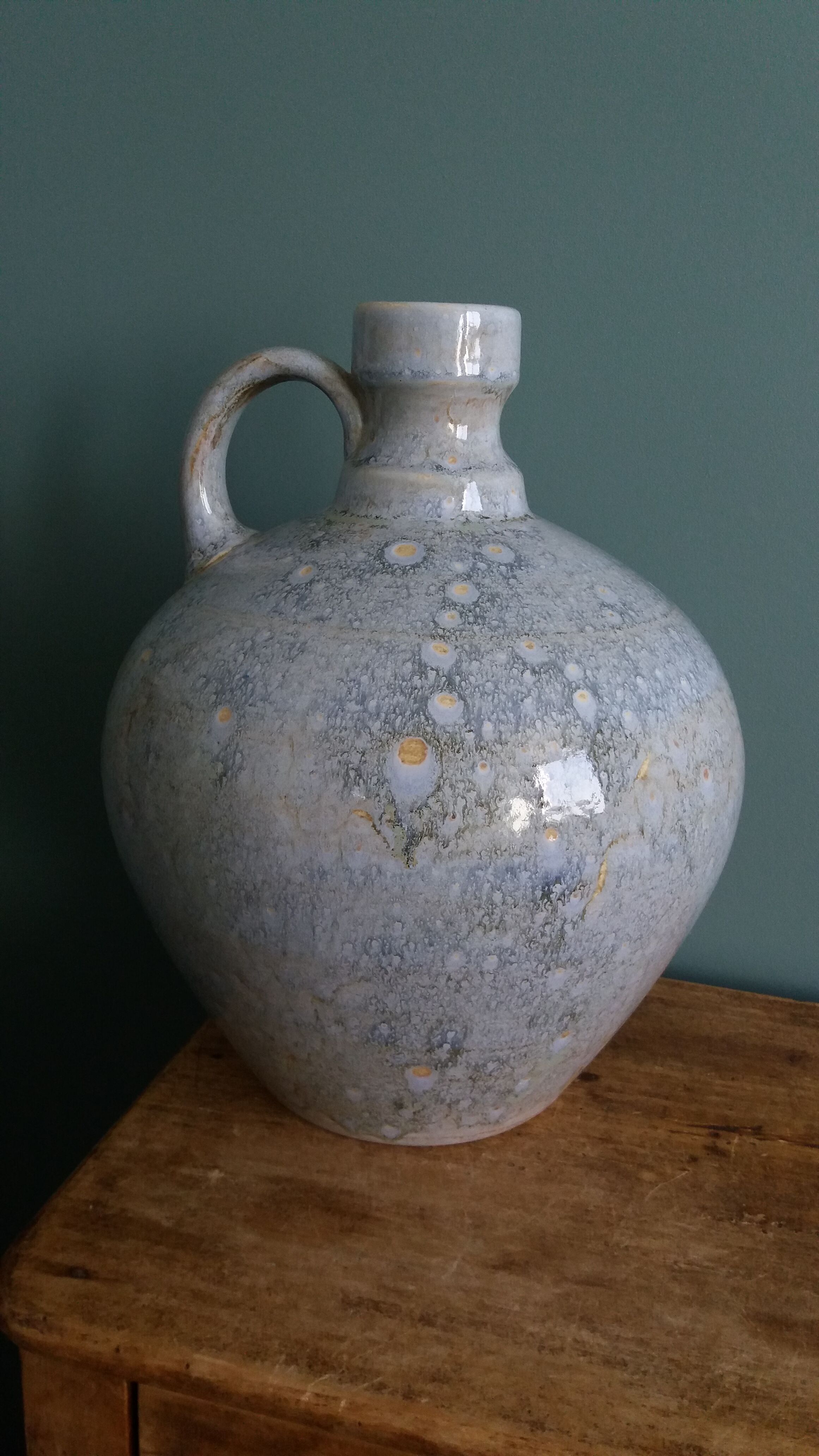 Ceramic vase jar signed Pierrefonds