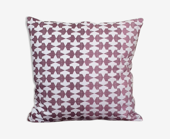 Housse de coussin Topkapi blan /mauve - 50 x 50