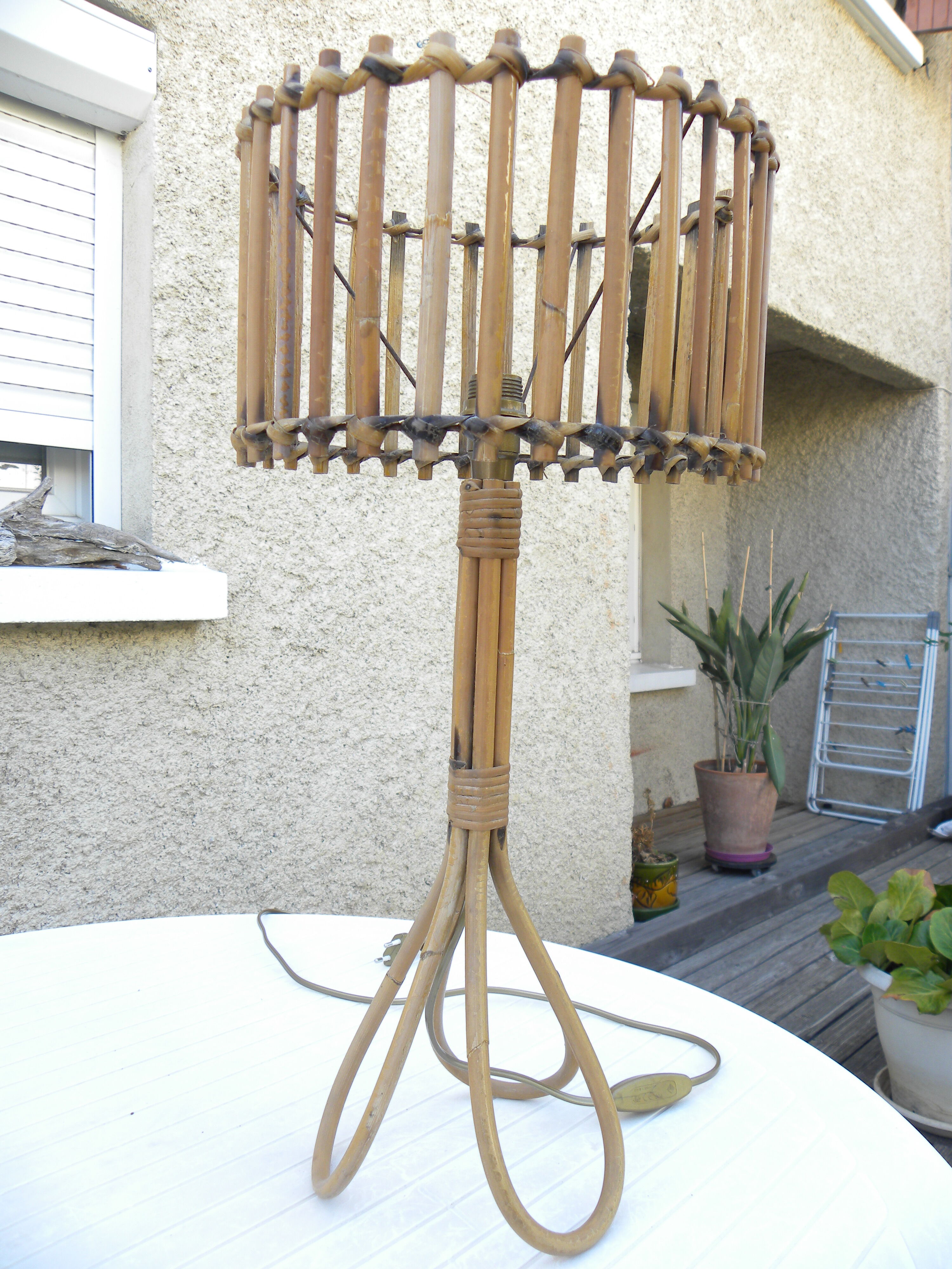 Rattan lamp year 50 60