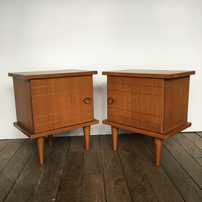 Pair of bedside tables in the 50s